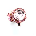 Ring by Mariana Woman Lovely Light Rose Swarovski Crystals - Image 3