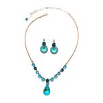 Jewelry Set By Mariana Woman Necklace and Earrings Zircon Swarovski Crystals