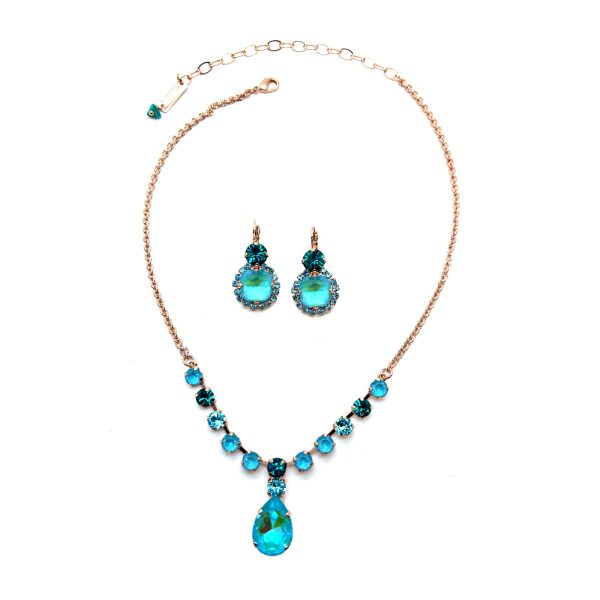 Jewelry Set By Mariana Woman Necklace and Earrings Zircon Swarovski Crystals