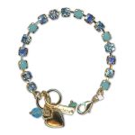 Bracelet by Mariana Woman Adorable Turquoise and Aquamarine Swarovski Crystals - Image 2
