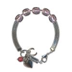 Bracelet by Mariana Woman Lovely Light Rose Swarovski Crystals - Image 2