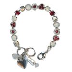 Bracelet by Mariana Woman Beautiful Moonlight and Ruby Swarovski Crystals - Image 3