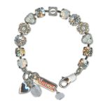 Bracelet by Mariana Child Timeless Pearl and Silk Swarovski Crystals - Image 2