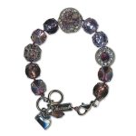 Bracelet by Mariana Woman Glamorous Amethyst Swarovski Crystals - Image 3