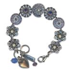 Bracelet by Mariana Woman Glamorous Tanzanite and Blue Swarovski Crystals - Image 3