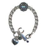 Bracelet by Mariana Woman Alluring Plum and Montana Swarovski Crystals - Image 3