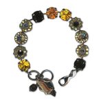 Bracelet by Mariana Woman Exquisite Jet and Topaz Swarovski Crystals - Image 3