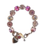 Bracelet by Mariana Woman Beautiful Rose Swarovski Crystals - Image 2