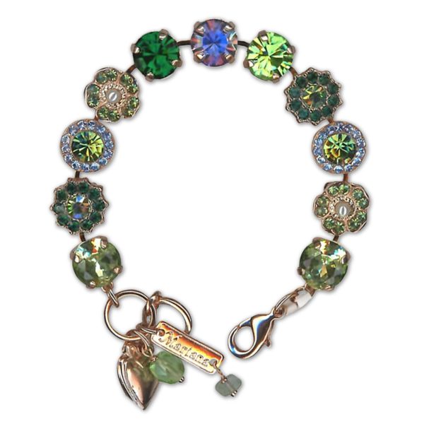 Bracelet by Mariana Woman Fab Emerald and Peridot Swarovski Crystals