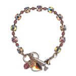 Bracelet by Mariana Woman Ethereal Rose and Silk Swarovski Crystals - Image 3