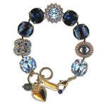 Bracelet by Mariana Woman Gorgeous Sapphire Swarovski Crystals