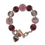 Bracelet by Mariana Woman Stunning Rose Swarovski Crystals - Image 2