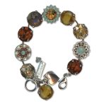 Bracelet by Mariana Woman Alluring Chatoyant Mineral and Topaz Swarovski Crystals - Image 2