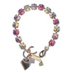 Bracelet by Mariana Woman Lovely Jonquil and Rose Swarovski Crystals - Image 2