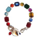 Bracelet by Mariana Woman Charming Multi Colored Swarovski Crystals - Image 3