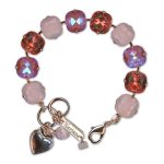 Bracelet by Mariana Woman Beautiful Blush and Rose Swarovski Crystals - Image 3