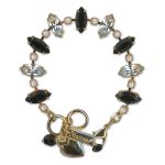 Bracelet by Mariana Woman Exquisite Clear and Jet Swarovski Crystals - Image 3
