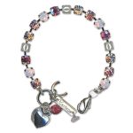 Bracelet by Mariana Woman Lovely Rose and Pearl Swarovski Crystals - Image 3