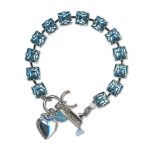 Bracelet by Mariana Woman Charming Aquamarine Swarovski Crystals - Image 3