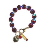 Bracelet by Mariana Woman Glitzy Siam AB Swarovski Crystals - Image 3