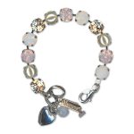 Bracelet by Mariana Woman Beautiful Pearl and Opal Swarovski Crystals
