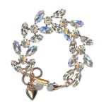 Bracelet by Mariana Woman Shimmering Moonlight and AB Swarovski Crystals