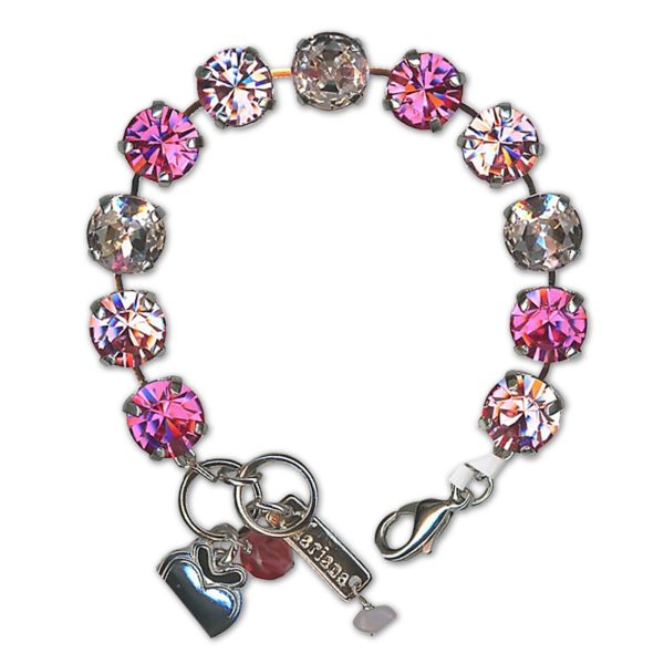 Bracelet by Mariana Woman Gorgeous Rose Swarovski Crystals