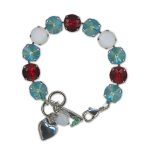 Bracelet by Mariana Woman Charming Laguna and Siam Swarovski Crystals - Image 3