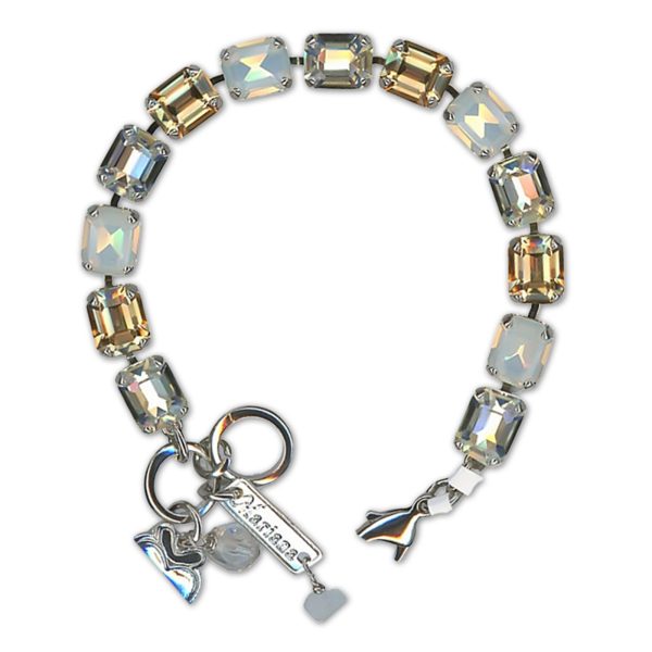 Bracelet by Mariana Woman Timeless Silk and Paradise Shine Swarovski Crystals