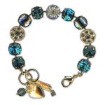Bracelet by Mariana Woman Elegant Montana and Indicolite Swarovski Crystals - Image 3