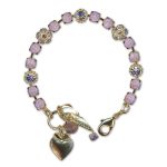 Bracelet by Mariana Woman Alluring Lavender and Violet Swarovski Crystals - Image 2