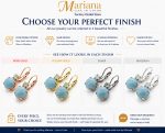 Earrings By Mariana Woman Amazonite Mineral and Chrysolite Swarovski Crystals - YG - Image 5