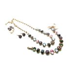 Jewelry Set By Mariana Woman Necklace, Bracelet, Earrings and Ring Rich Swarovski Crystals