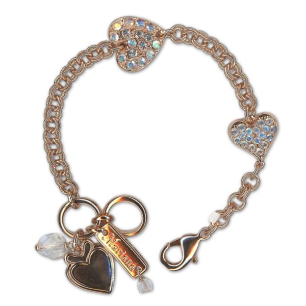 Bracelet by Mariana Woman Shimmering AB and Moonlight Swarovski Crystals