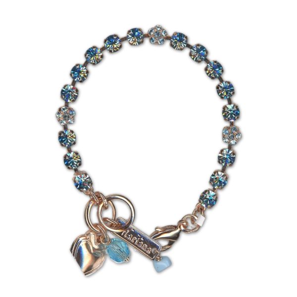 Bracelet by Mariana Woman Gorgeous Aquamarine Swarovski Crystals