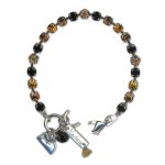 Bracelet by Mariana Woman Exquisite Smoked Topaz and Jet Swarovski Crystals - Image 3