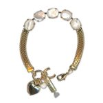 Bracelet by Mariana Woman Timeless White Shell Mineral Swarovski Crystals - Image 2
