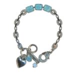 Bracelet by Mariana Woman Beautiful Aquamarine Ice Swarovski Crystals - Image 3