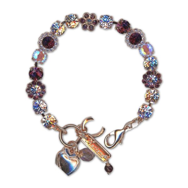 Bracelet by Mariana Woman Glamorous Amethyst Swarovski Crystals
