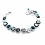 Bracelet By Mariana Woman Beautiful Turquoise, Shell Mineral and Black Swarovski Crystals-SP - Image 3