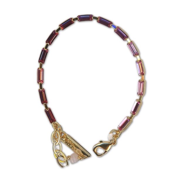 Bracelet by Mariana Woman Lovely Rose Swarovski Crystals