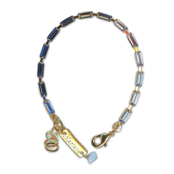 Bracelet by Mariana Woman Gorgeous Light Sapphire Swarovski Crystals