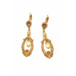 Earrings By Mariana Woman Exquisite Golden and Rose Swarovski Crystals-YG - Image 3