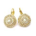 Earrings by Mariana Woman Timeless Moonlight and Pearl Swarovski Crystals-YG - Image 3