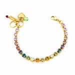 Bracelet by Mariana Woman Beautiful Purple and Aqua Swarovski Crystals-YG - Image 3