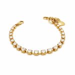 Bracelet By Mariana Woman Beautiful Powder Grey Swarovski Crystals-YG - Image 2