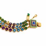 Bracelet By Mariana Woman Beautiful Zircon and Amethyst Swarovski Crystals-YG - Image 3