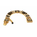 Bracelet By Mariana Woman Elegant Jet and Golden Swarovski Crystals-YG - Image 3