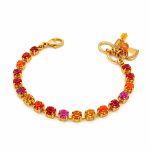 Bracelet By Mariana Woman Fancy Hyacinth and Topaz Swarovski Crystals-YG - Image 3