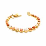 Bracelet By Mariana Woman Beautiful Adventuring Pink Mineral-YG - Image 2